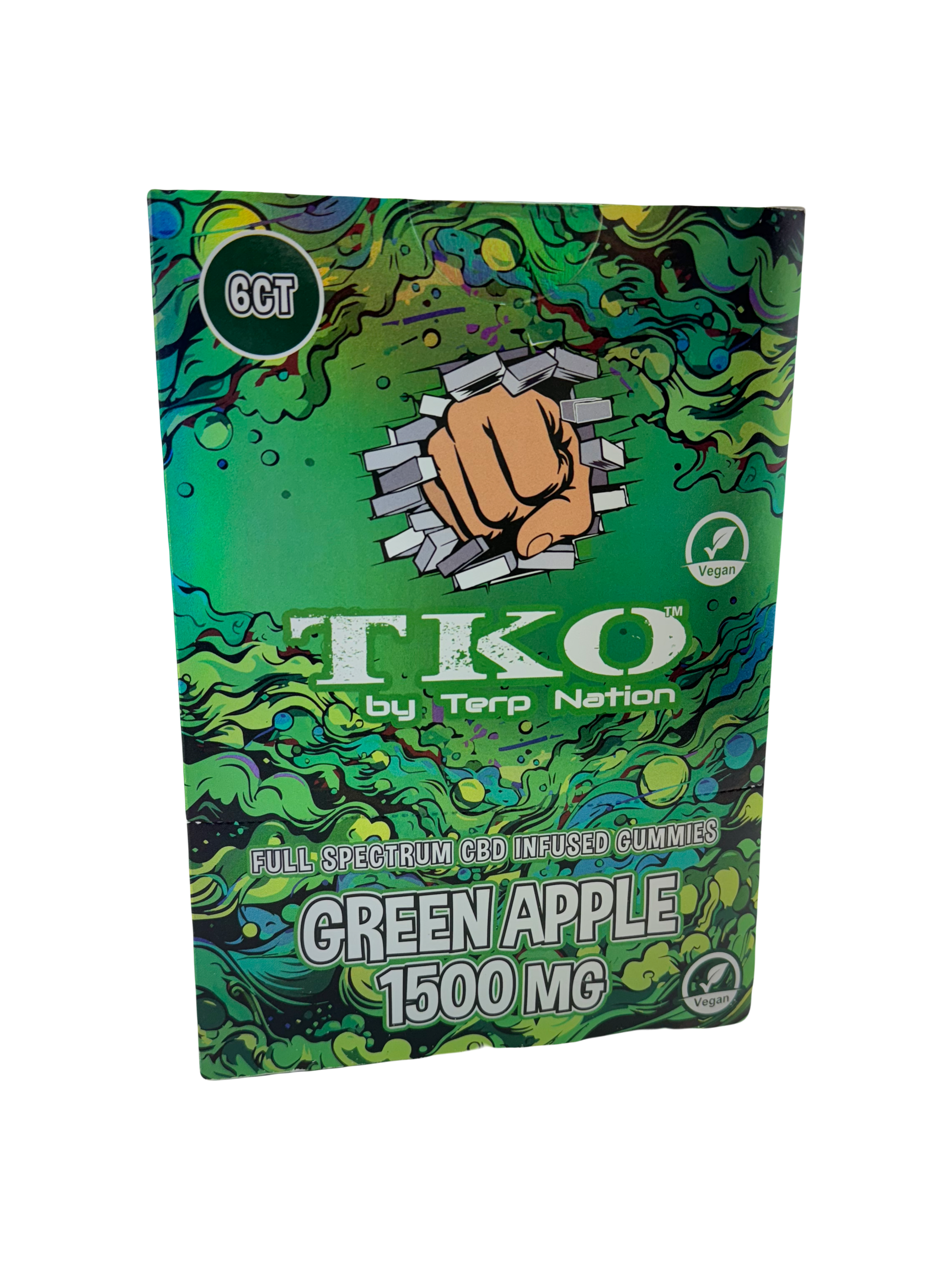 TKO Full Spectrum 1500MG CBD Vegan Gummies 6 pack