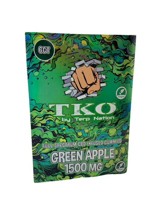 TKO Full Spectrum 1500MG CBD Vegan Gummies 6 pack