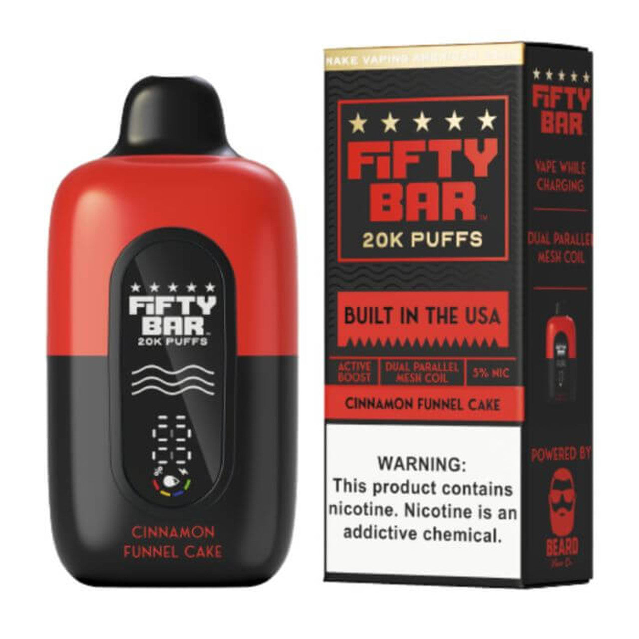 Fifty Bar Vape Disposable - 20K Puffs (5ct) Disposable Nicotine