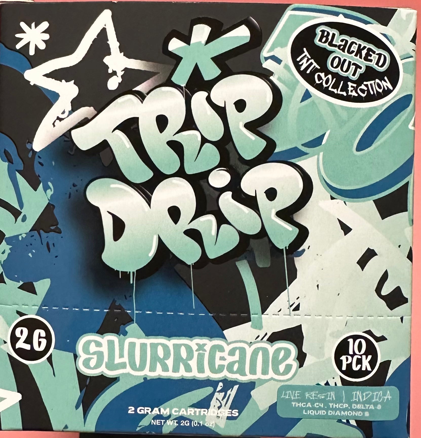 Trip Drip Blackout TNT Collection THCA-C4 2g Cartridges- 10 pack