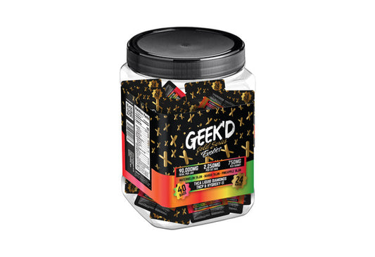 GEEK"D Gold Series Gummies 40CT Jar 2,250MG Per Bag