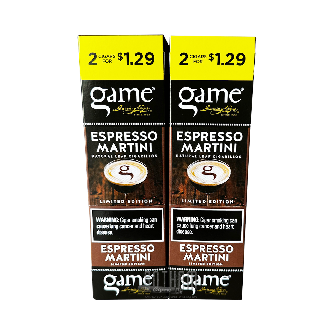 Game Cigarillos - 2 Pack - Prepriced $1.29 (30 Packs) Tobacco Product
