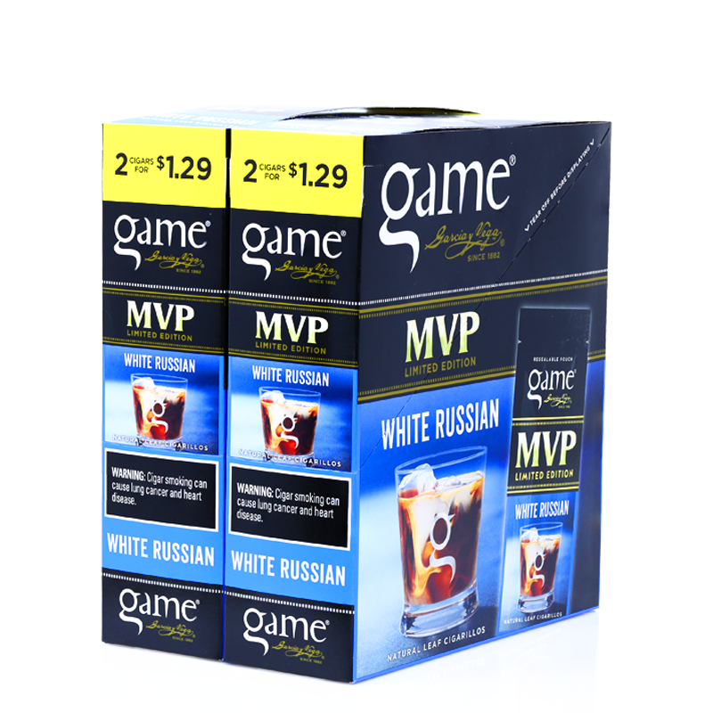 Game Cigarillos - 2 Pack - Prepriced $1.29 (30 Packs) Tobacco Product
