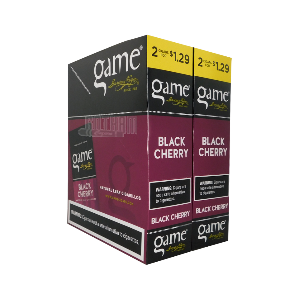 Game Cigarillos - 2 Pack - Prepriced $1.29 (30 Packs) Tobacco Product