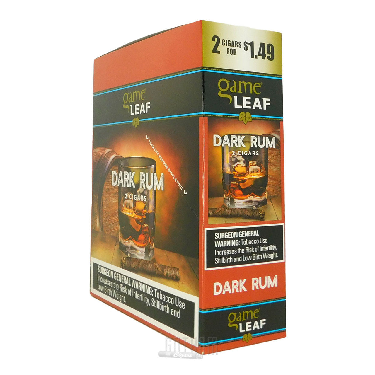 Game Leaf - 2 Pack Cigarillos - Pre Priced $1.49 (2x15 Pack) - Tobacco Products