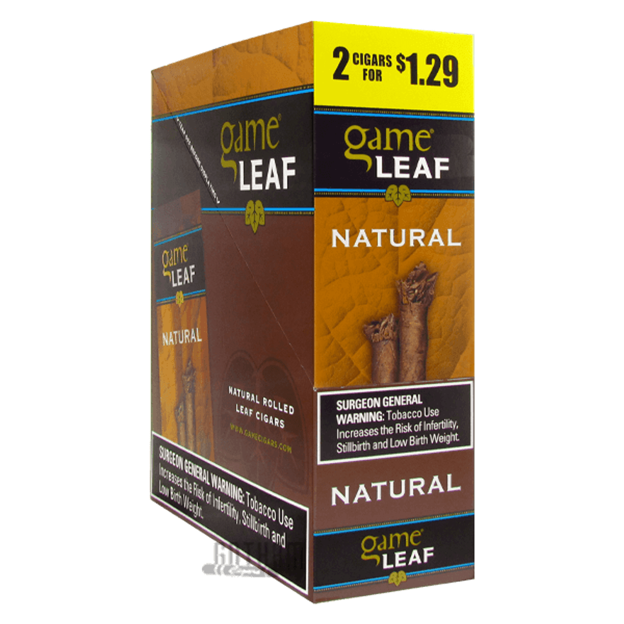 Game Leaf - 2 Pack Cigarillos - Pre Priced $1.49 (2x15 Pack) - Tobacco Products