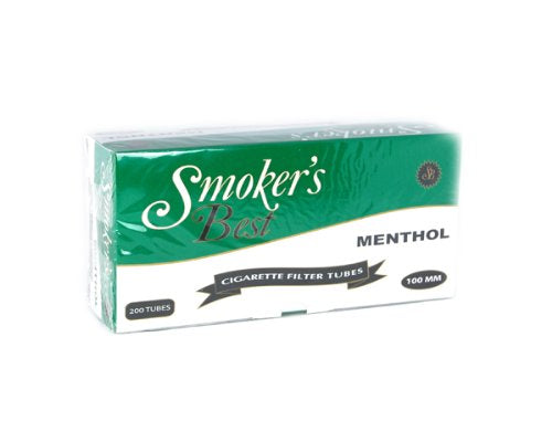 SMOKER'S BEST 100'S (MENTHOL TUBE) Cigarette Tubes 5 PACK- All Sizes - Tobacco Product