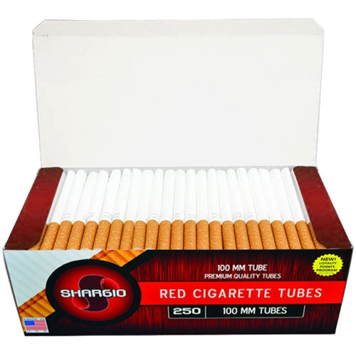 SHARGIO TUBE Cigarette Tubes 5 PACK (250 Tubes per box) - All Sizes - Tobacco Product