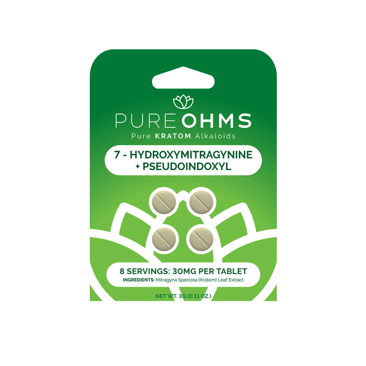 PureOhms - 30mg 7 Hydroxy Tablets (10 pack)