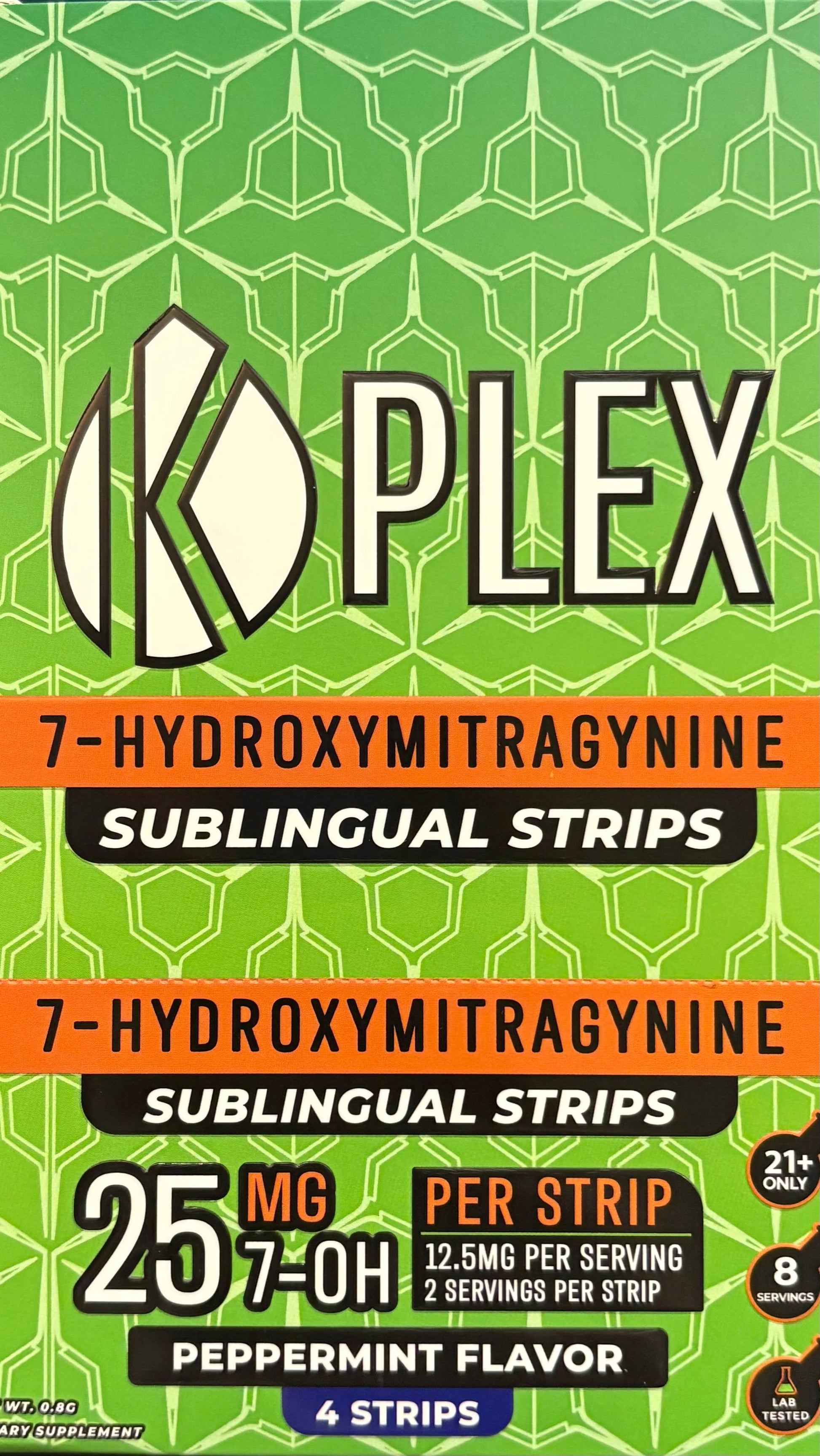 Professor Whyte's K-Plex 7-Hydroxy Sublingual Strips 25mg 4ct