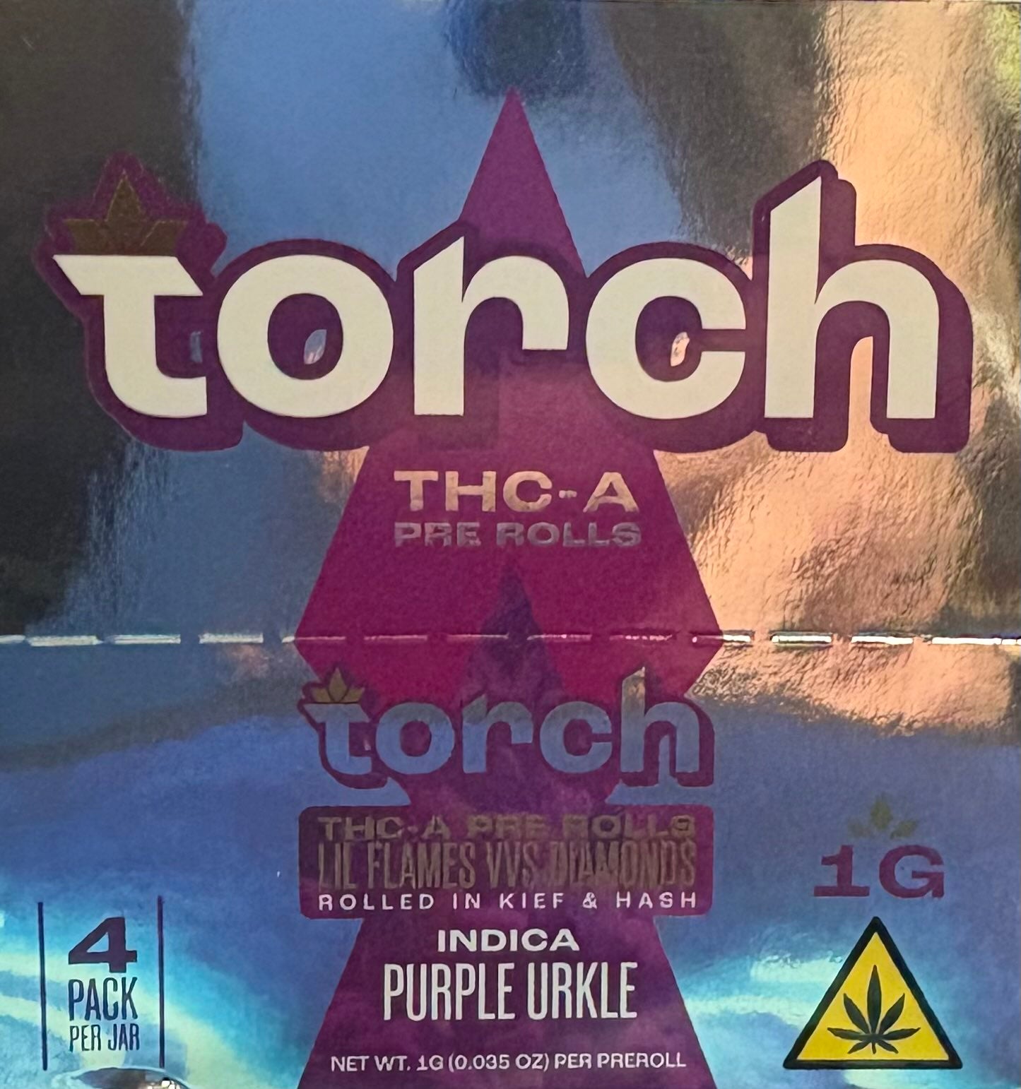 Torch THC-A Lil Flames VVS Diamond 1G Pre-Rolls 4ct 6pk