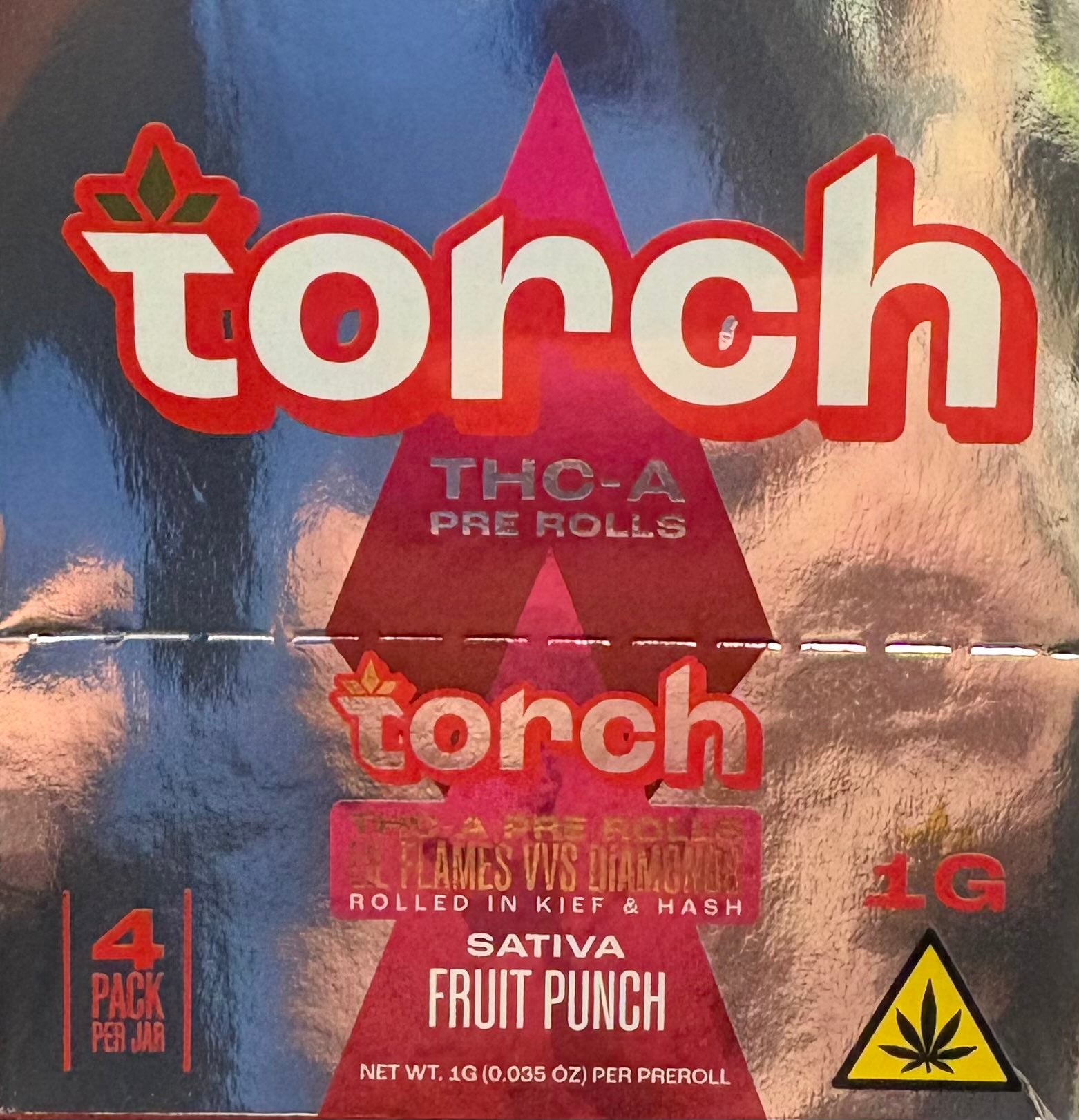 Torch THC-A Lil Flames VVS Diamond 1G Pre-Rolls 4ct 6pk