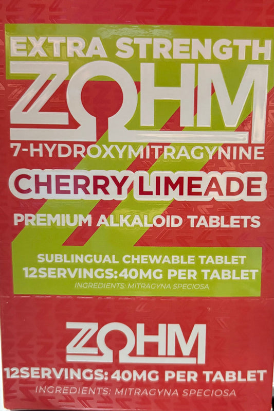 ZOhm Extra Strength 7-Hydroxymitragynine - 40mg per tablet