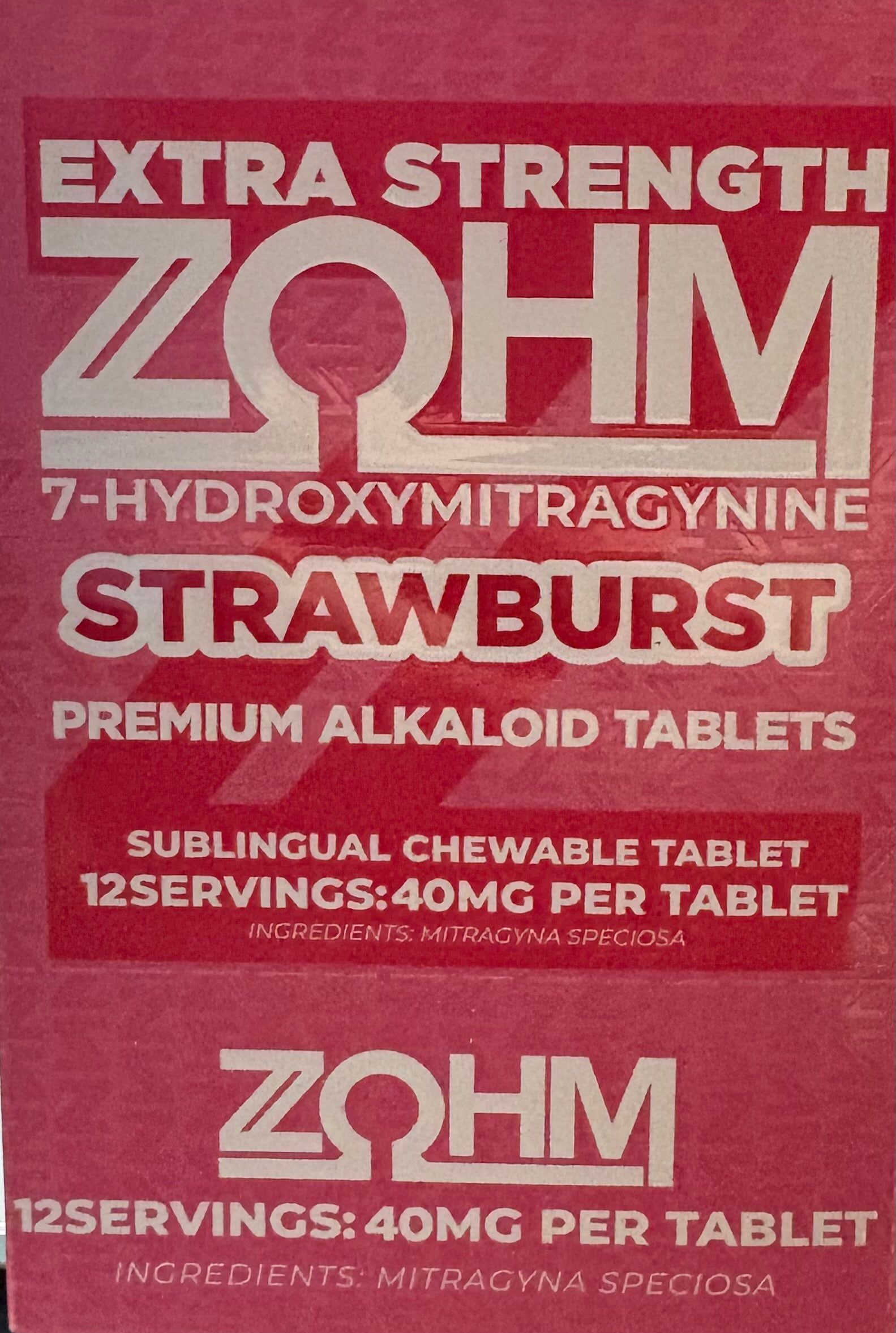 ZOhm Extra Strength 7-Hydroxymitragynine - 40mg per tablet