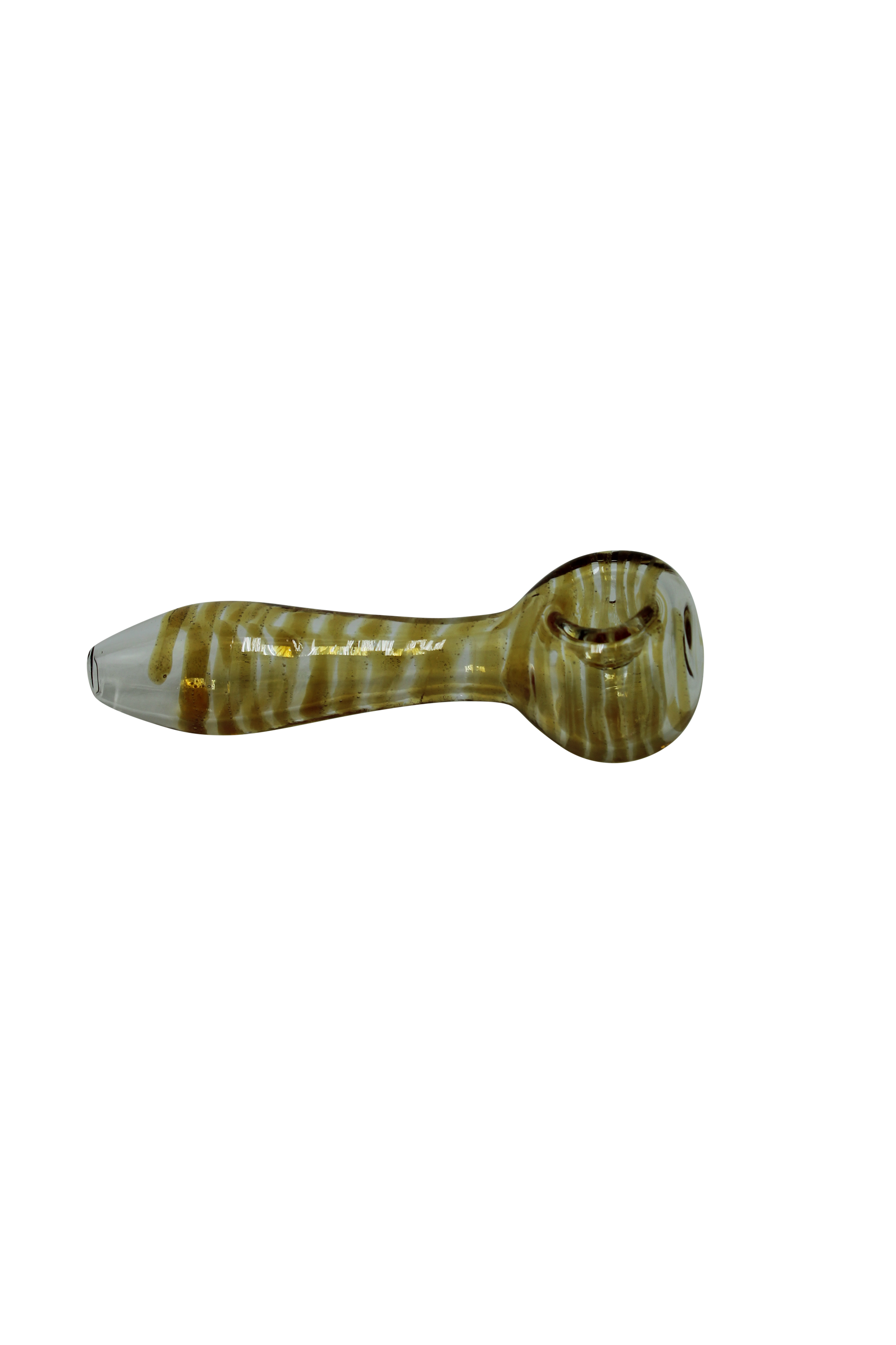 Glass Hand Pipe Yellow Swirls
