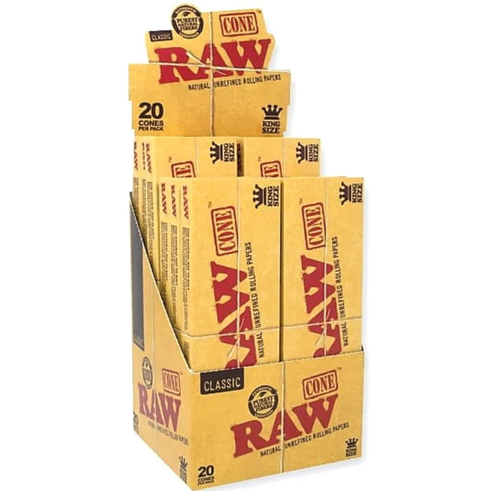 RAW - Pre-Rolled Cones - 20 pack - King Sized