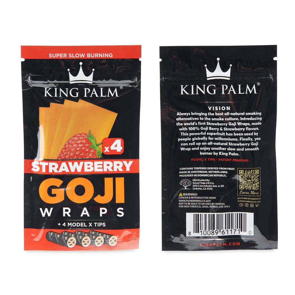 King Palm Goji Wraps - 4pk (15ct display)