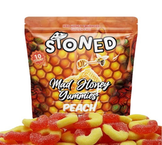 Stoned Mad Honey Mushroom Gummies (10000mg/bag) (10 bags/box)