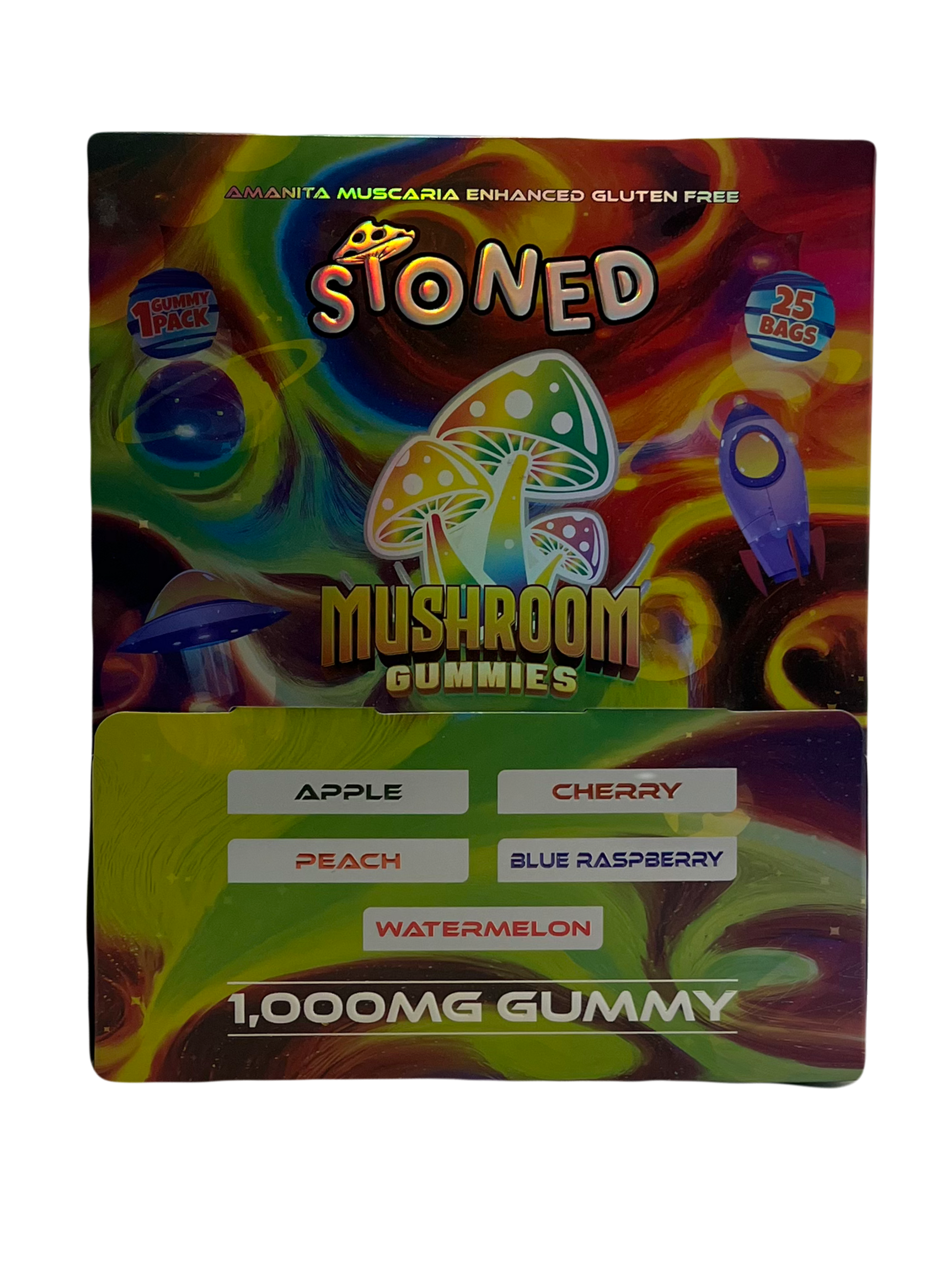 Stoned Mushroom Gummies - 1000mg Variety Pack