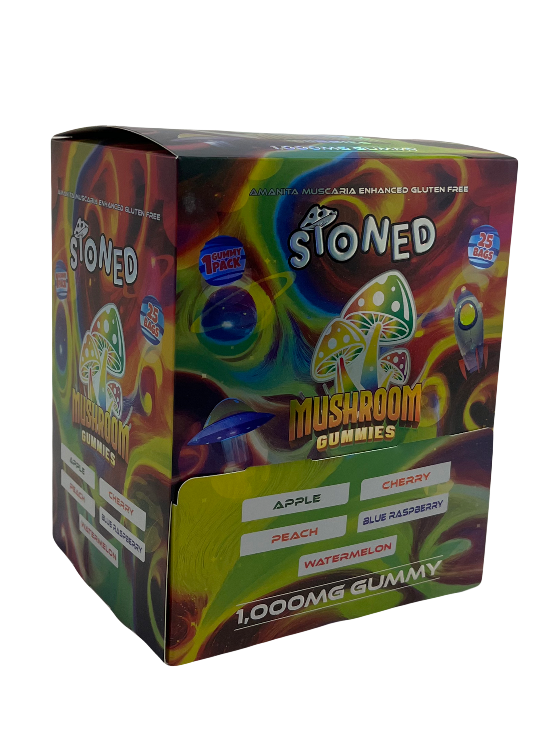 Stoned Mushroom Gummies - 1000mg Variety Pack