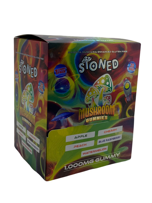 Stoned Mushroom Gummies - 1000mg Variety Pack