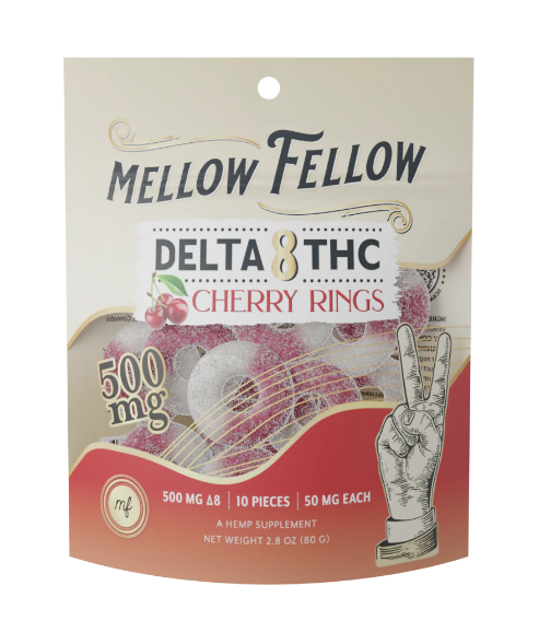 Mellow Fellow D8 THC 500 mg rings 6 pack