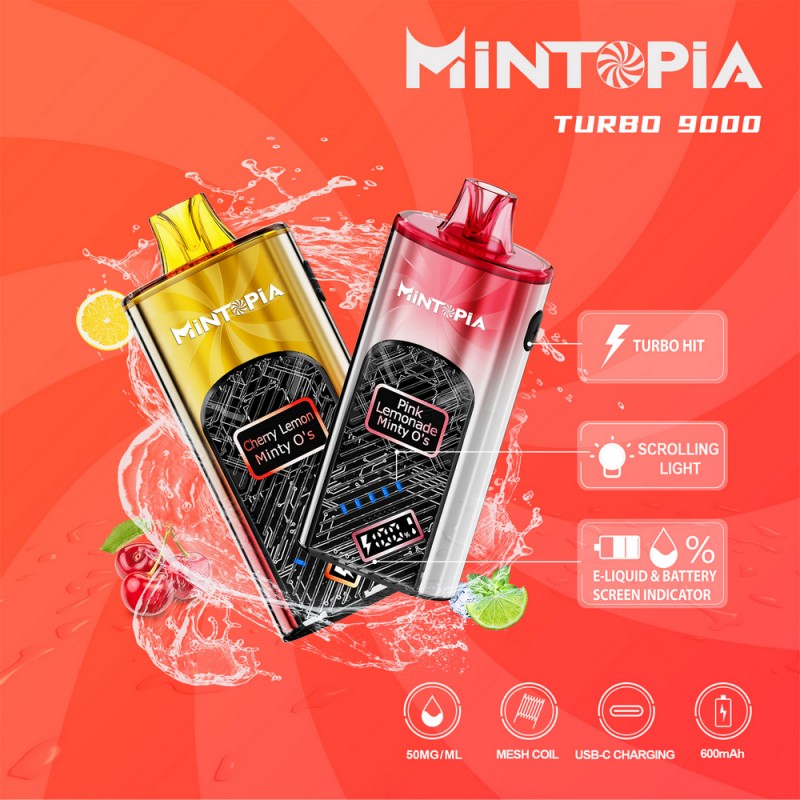 Mintopia 9000 Puff - 5 Pack - Disposable Nicotine