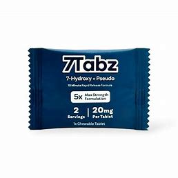 7Tabz 7-hydroxy+Pseudo 20mg tablets 5x Max Strength 40 packs
