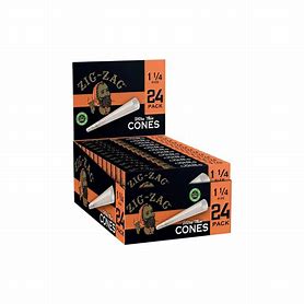Zig-zag Ultra Thin Cones 24 Pack