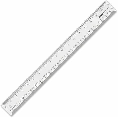 Clear Plastic Ruler 12" (1 ct.)