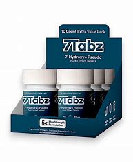 7Tabz 7-Hydroxy+Pseudo 20MG 10 Tablets Per Bottle - 6 Displays