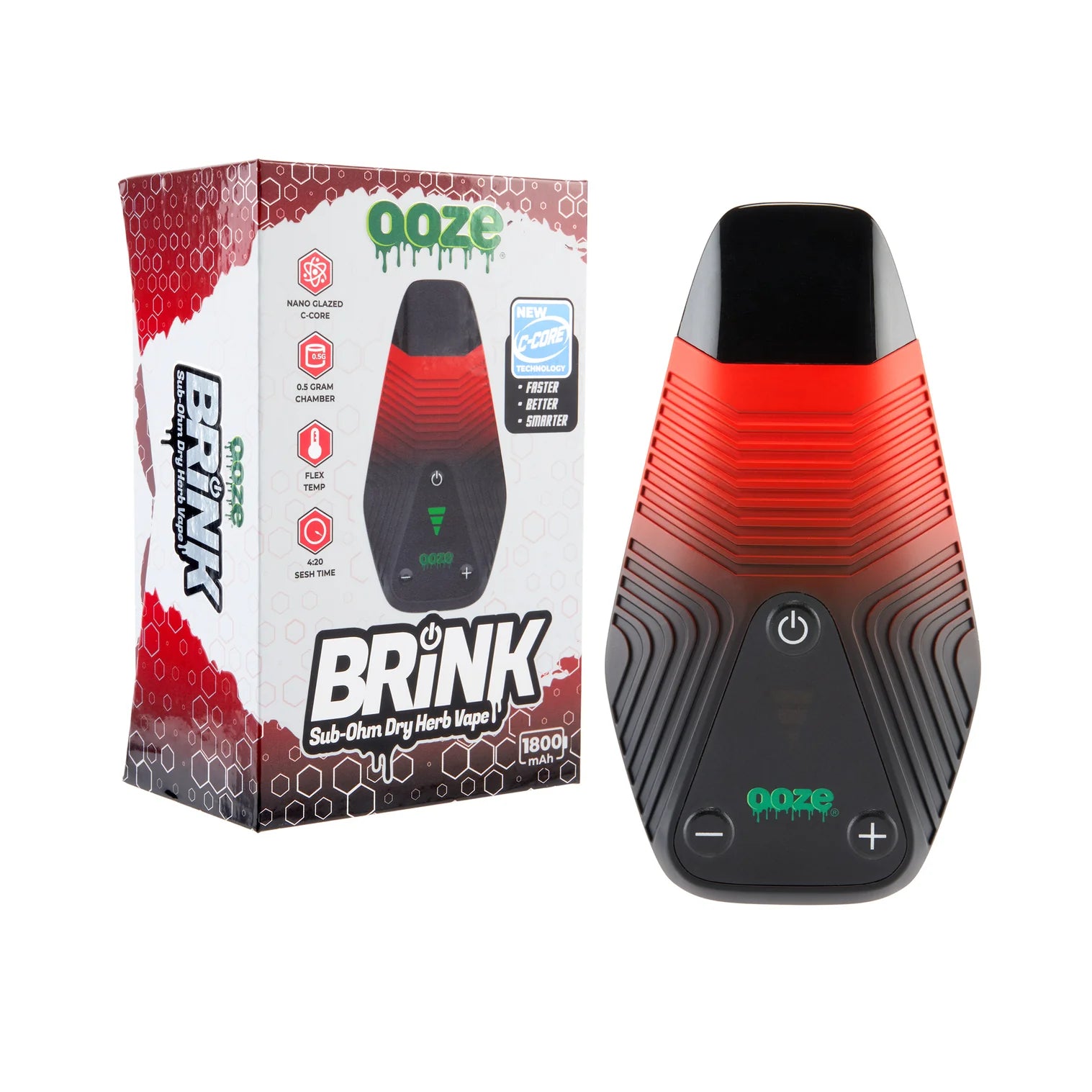 Ooze Brink Dry Herb Vaporizer - 1800mAh (C-Core)