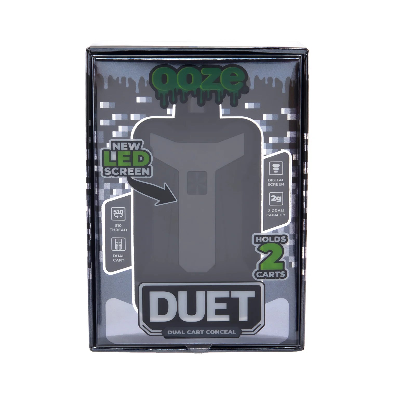 Ooze Duet - 650mAh 510 Dual Conceal Cart Battery