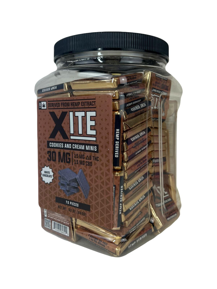 Xite Cookies N' Cream Minis 30mg 70 Count A&I Family Wholesale
