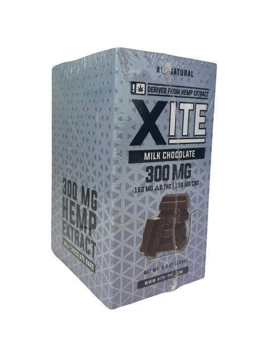 Xite Milk Chocolate Bar 300mg - 8 Count
