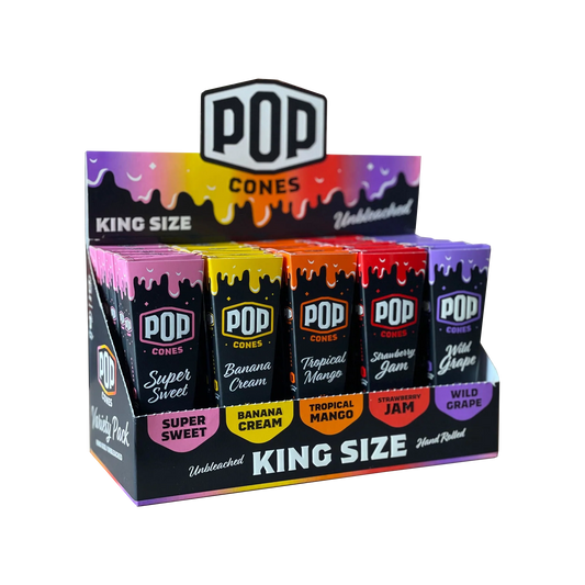 Pop Cones King Size 3ct Flavor Activated Cones (25ct)