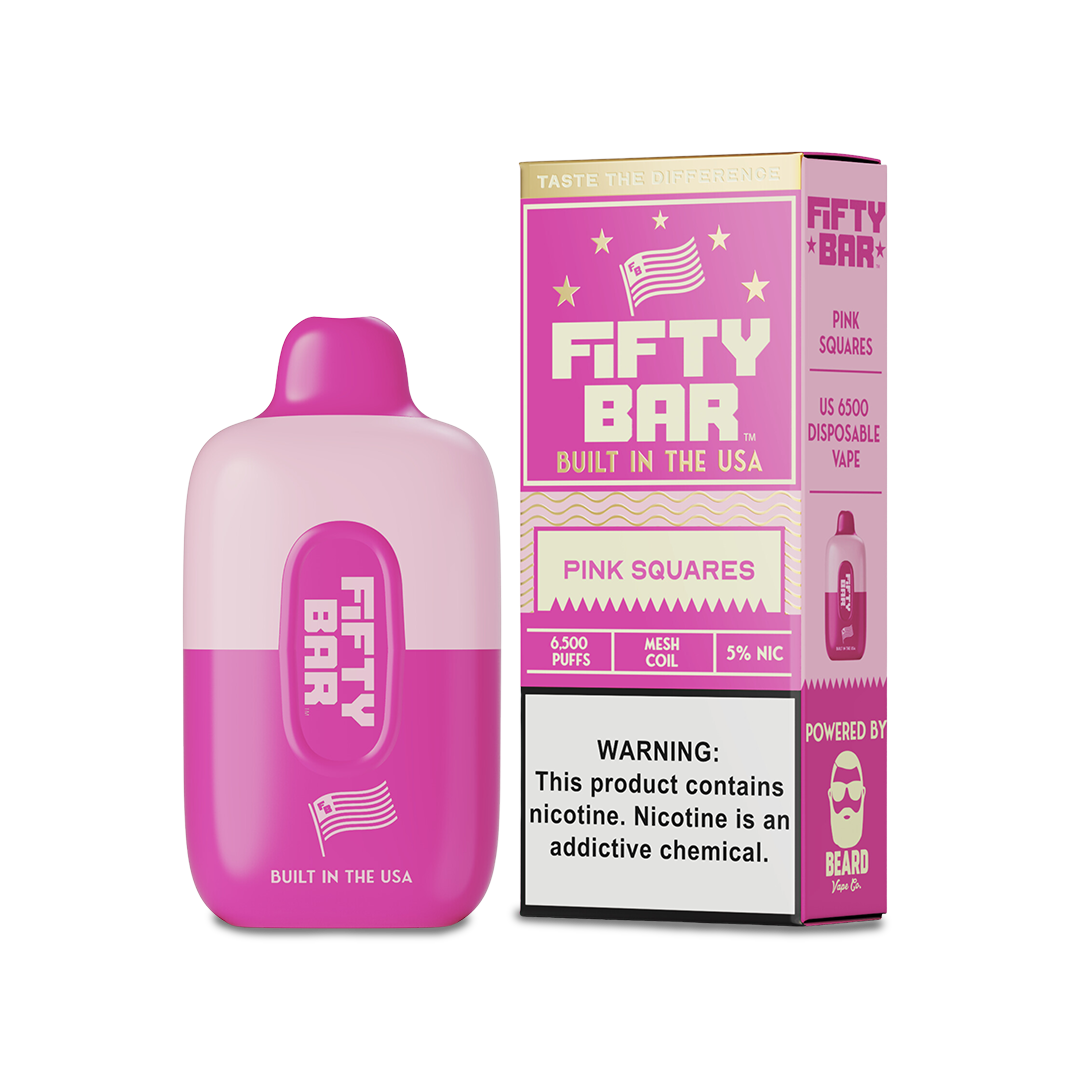 Fifty Bar Disposable Vape (5%, 6500 Puffs) (5ct) Disposable Nicotine A&I Family Wholesale Fifty Bar Disposable Vape (5%, 6500 Puffs) (5ct) Disposable Nicotine A&I Family Wholesale
