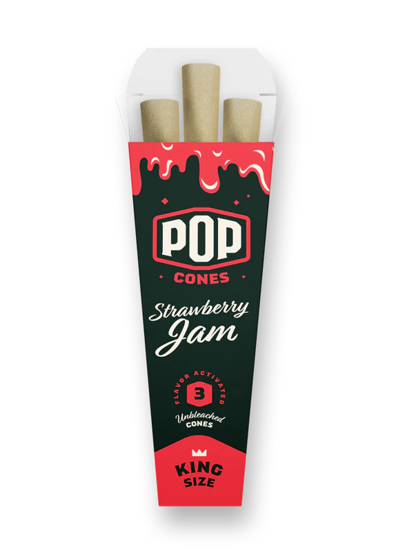 Pop Cones King Size 3pk Pre-Rolled Cones (24ct Display)