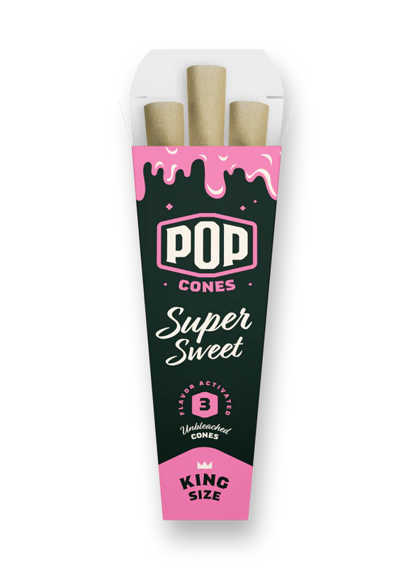 Pop Cones King Size 3pk Pre-Rolled Cones (24ct Display)