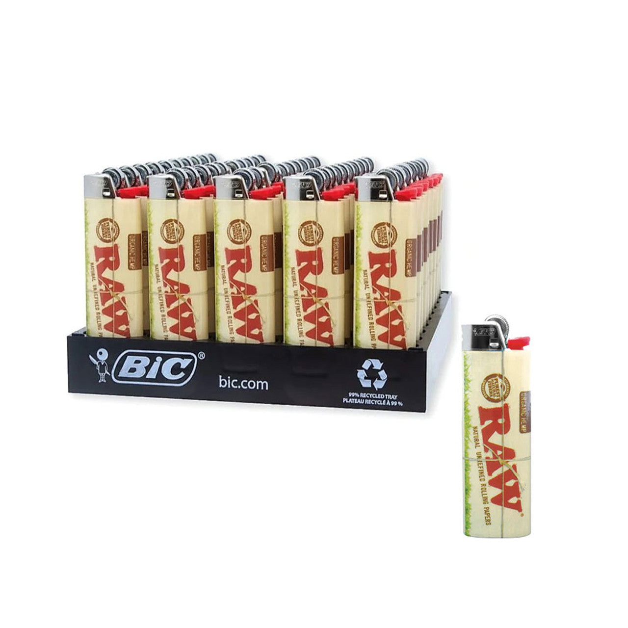 Bic 50 Count Tray- Raw Organic