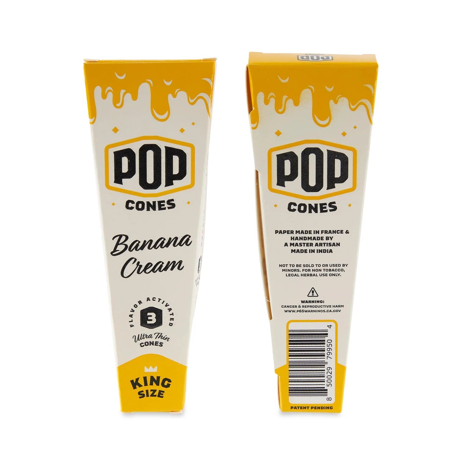 Pop Cones King Size Ultra Thin 3pk Cones 24ct Display