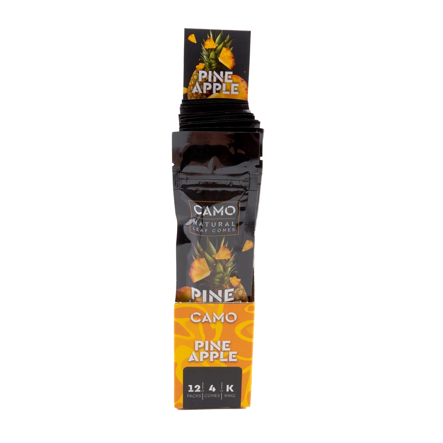 Camo Natural Leaf Cones 4pk – 12ct display