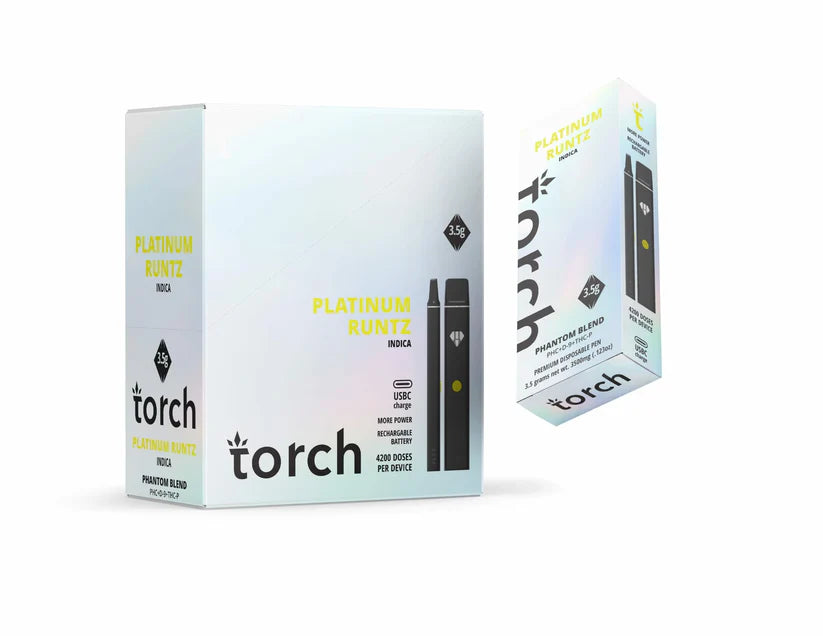 Torch Hemp Phantom Blend PHC + D9 + THCP 3.5g Disposable - 5 Pack