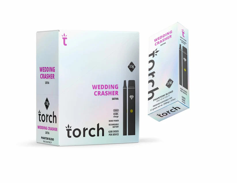 Torch Hemp Phantom Blend PHC + D9 + THCP 3.5g Disposable - 5 Pack