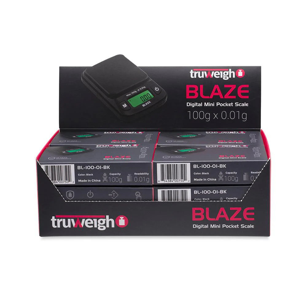 Truweigh Blaze Scale - 100g x 0.01g - Black