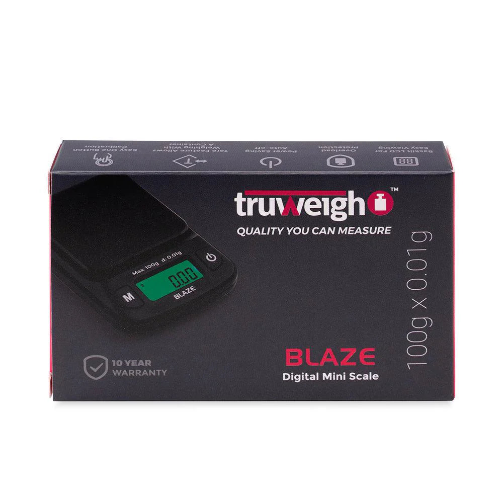 Truweigh Blaze Scale - 100g x 0.01g - Black