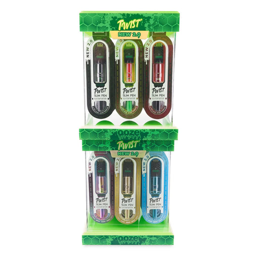 Ooze Twist Slim Pen 2.0 Stackable Assorted Display – 48ct