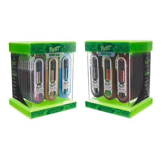 Ooze Twist Slim Pen 2.0 Stackable Assorted Display – 48ct