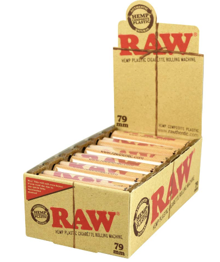 RAW - Rolling Machine - 12 Per Box - 79 mm - 1 1/4 & 1 1/2 Size