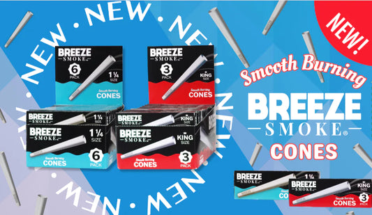Breeze King Size Cones 3 Pack - 24 Pack Display